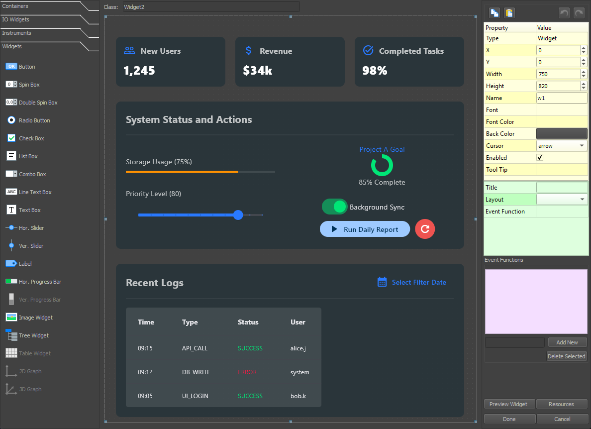 Flet GUI Designer - Flet Example 4